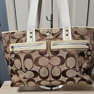 Coach EUC Signature Travel/Baby Diaper Tote